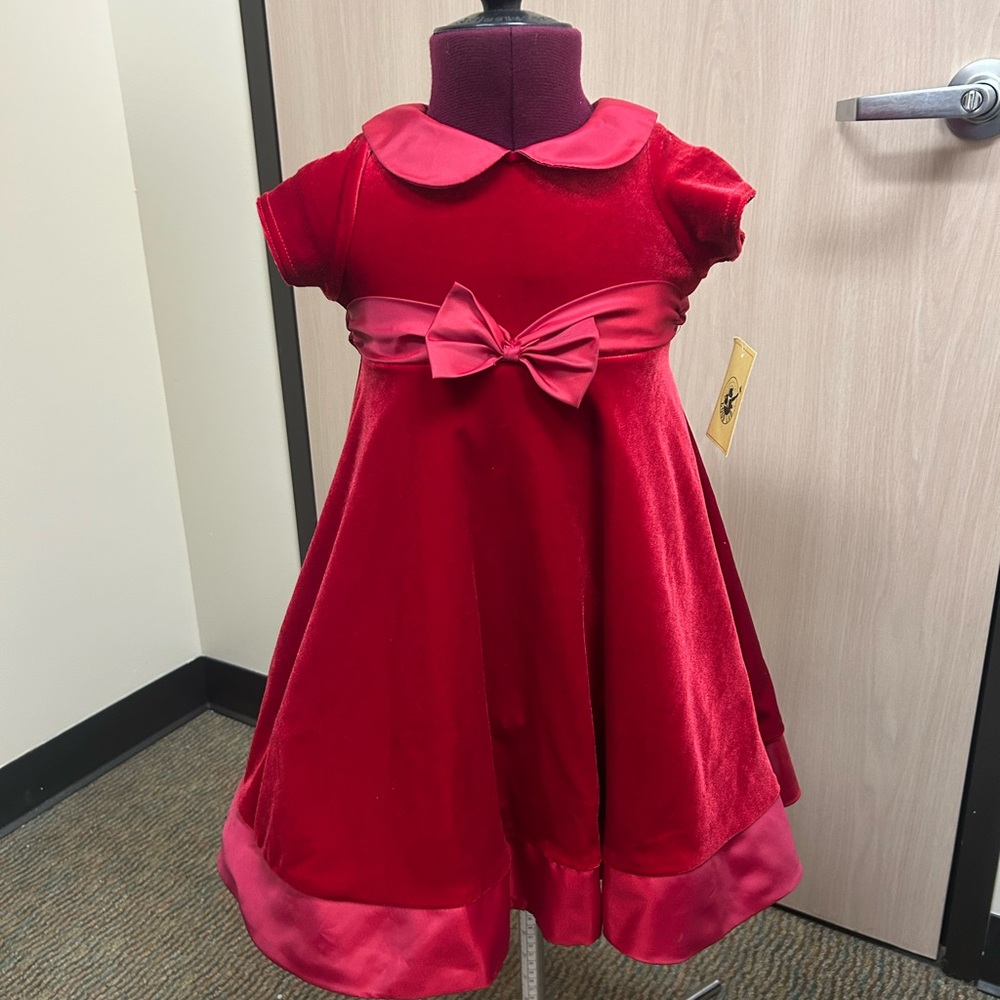 Good Lad Red Velvet Toddler Dress